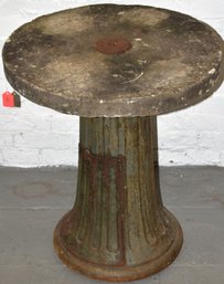 VINTAGE CAST IRON PEDESTAL