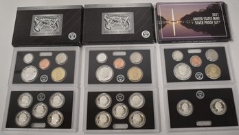 3 - SILVER .999 PROOF SETS