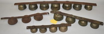 (4) VINTAGE BRASS & IRON DOOR BELLS