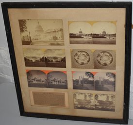 FRAMED PHOTOS & STEROVIEW CARDS OF US CAPITAL