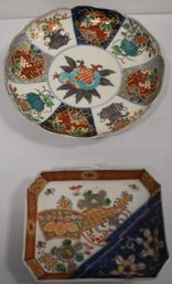 2 JAPANESE IMARI DISHES