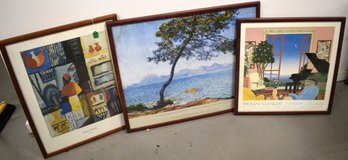 LOT (3) VINTAGE ART POSTERS