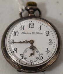 TEAODORE STARR LADIES STERLING POCKET WATCH