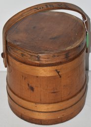 FINGER BANDED WOODEN FIRKIN