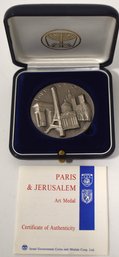 PARIS & JERUSALEM ART MEDAL
