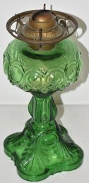 VINTAGE GREEN OIL LAMP