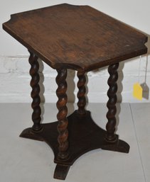 SM. VINTAGE OAK PLANT STAND