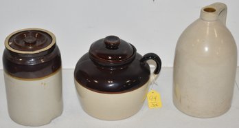 3 PCS VITNAGE STONEWARE