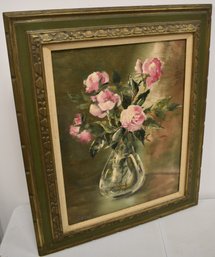 FLORAL STILL LIFE OIL PAINTING