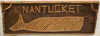 WOODEN NANTUCKET TWIG SIGN