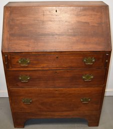 UNUSUAL TALL HEPPLEWHITE MAPLE SLANT TOP DESK