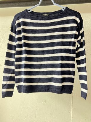 Talbots Blue And White Sweater - P NWT