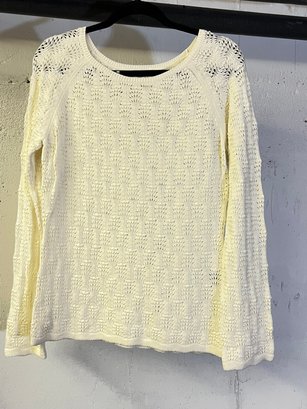 Talbots Ivory Knit Top - S NWT