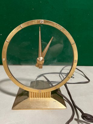 Vintage 1940's JEFFERSON Golden Hour Desk / Mantle Electric Clock