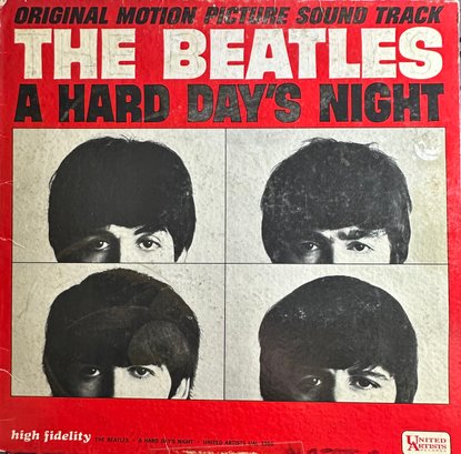 BEATLES Motion Picture Soundtrack A Hard Days Night Lp Record