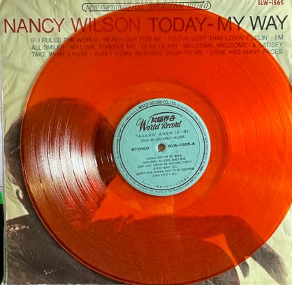 Import NANCY WILSON Today My Way Orange Color Vinyl Lp Record