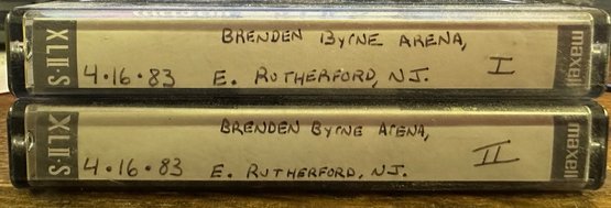 2 GRATEFUL DEAD CONCERT TAPES! Pre-Recorded 4/16/83 Brenden Byrne Arena Tapes I & II. Bootleg