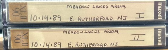 2 GRATEFUL DEAD CONCERT TAPES! Meadow Lands Arena E. Rutherford, Nj. 10.14.89 Tapes I & II. Bootleg
