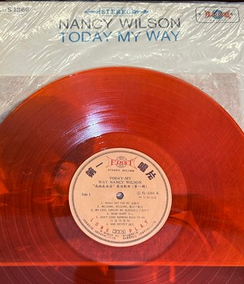 Import Nancy Wilson Today-my Way Orange Vinyl LP RECORD
