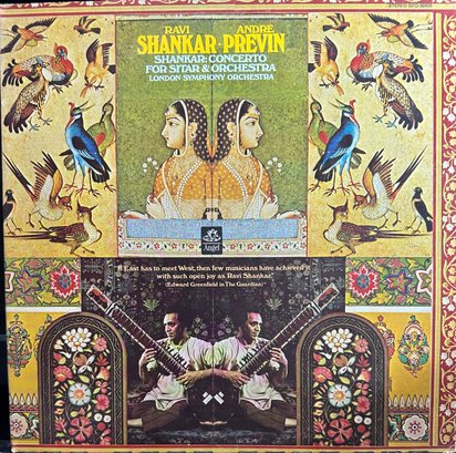 Ravi Shankar Andre Concerto For Sitar & Orchestra Lp, Record, Vinyl