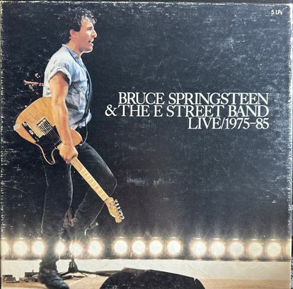 Bruce Springsteen And The E Street Band Live 1975-1985 Includes Book And 5 Original Sleeves.  5 Lp Record Set