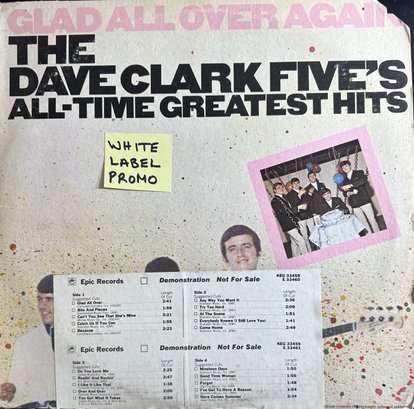 The Dave Clark Five's All-time Greatest Hits Glad All Over Again!  WLP White Label Promo