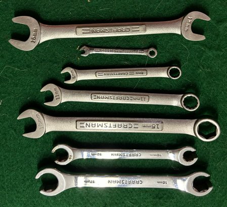 7 Craftsman Wrench - SAE Open End - Offset Open End Lock