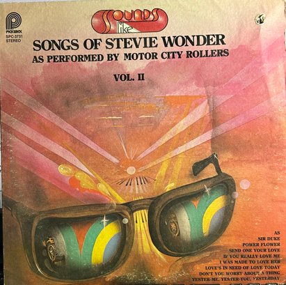 SONGS OF STEVIE WONDER AS SUNG BY MOTOR CITY ROLLERS VOL. II LP RECORD