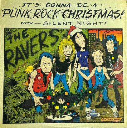 Color Vinyl THE RAVERS IT'S GONNA BE A PUNK ROCK CHRISTMAS! With------silent Night!  Lp Record