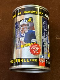 PINNACLE 97 CARDS Troy Aikman NEW Unopened Collectors Can 6 Cards