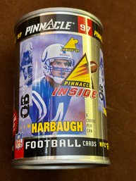 PINNACLE 97 CARDS JIM HARBAUGH NEW Unopened Collectors Can