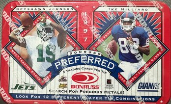 Donruss Preferred 5 Card Trading Tin Keyshawn Johnson / Ike Hillard