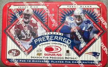 Donruss Preferred 5 Card Trading Tin Jerry Rice / Terry Glenn