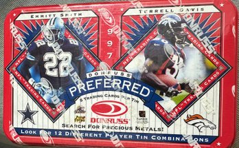 Donruss Preferred 5 Card Trading Tin Emmitt Smith / Terrell Davis