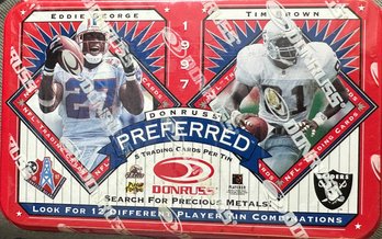 1997 Donruss Preferred 5 Card Trading Tin Eddie George / Tim Brown