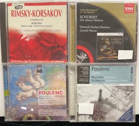 Four Music CDs Rimsky-korsakov Schubert Poulenc