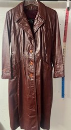 Pierre Andre Designer Leather Coat Excellent Condition 12