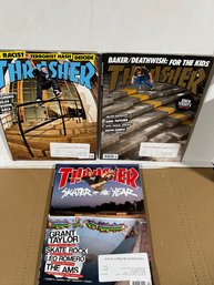 Lot Of 3 Thrasher Magazines - February 2011, March 2012 And April 2012