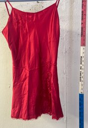 Victoria Secret Red Silk Slip/Lingerie NWT XS