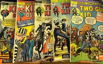 5 Comic Book Set Two Gun Kid & Kid Colt .25 Cent