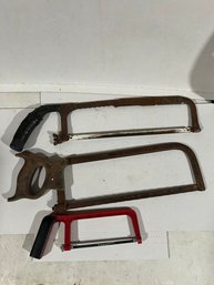 Lot Of 3 Handsaw / Hacksaw