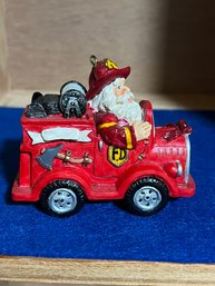Santa In A Firetruck