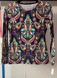 Talbots Multi Color Top NWT XS