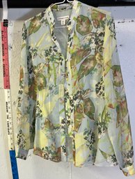 Coldwater Creek Multi Color Blouse NWS XS