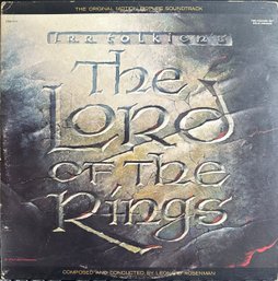 J.R.R. TOLKIEN'S LORD OF THE RINGS LOTR MOTION PICTURE SOUNDTRACK 2 RECORD SET Vinyl