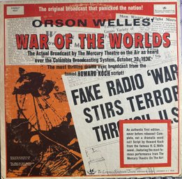 ORSON WELLES' WAR OF THE WORLD LP, Record, Vinyl