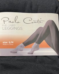 Paola Couti Fur Lined Tights NWT S/M