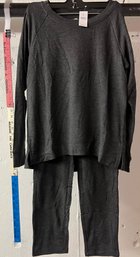 Lou & Grey For Loft 2 PC Grey Pant And Top Set  NWT XS