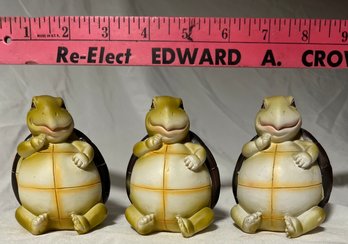 3 Resin Turtle Garden Yard Figurines, Ornament, Decorations
