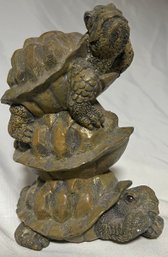 Design Toscano Three's A Crowd Stacked Turtle Statue